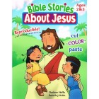Bible Stories About Jesus: Cut, Color, Paste For Ages 2-3 By Darlene Hoffa & Pamela J Kuhn